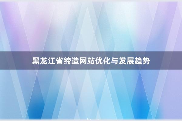 黑龙江省缔造网站优化与发展趋势